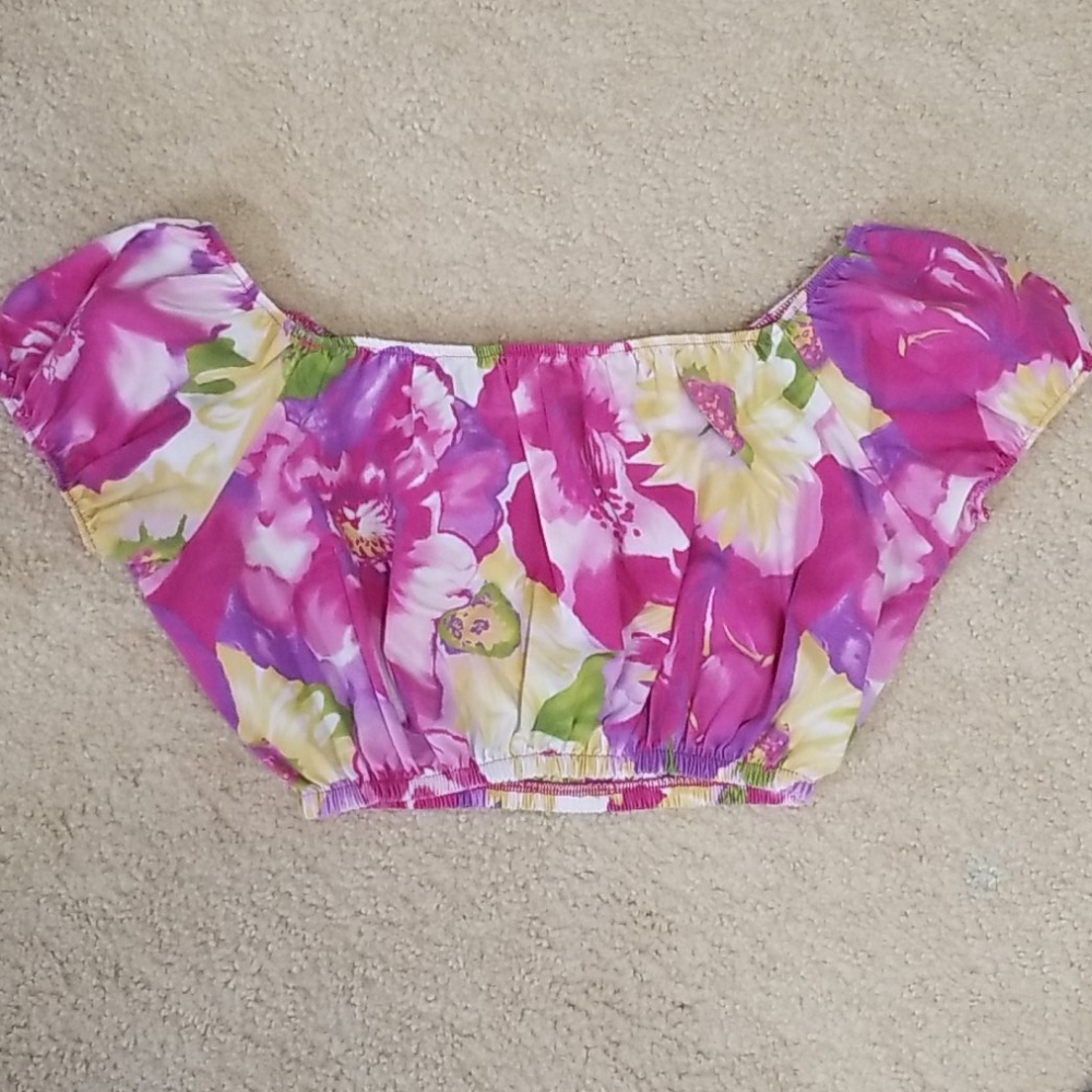 Floral Crop Top Women